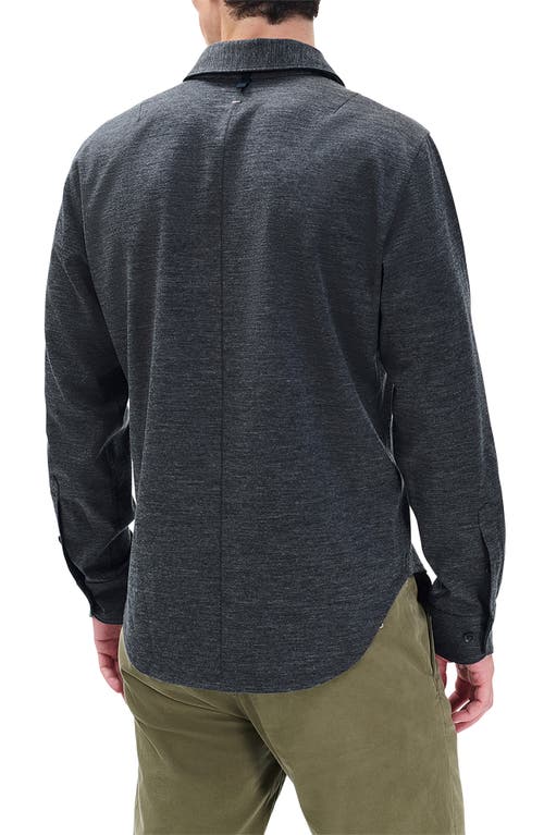 Rag & Bone Tomlin Merino Wool Button-up Shirt In Gray