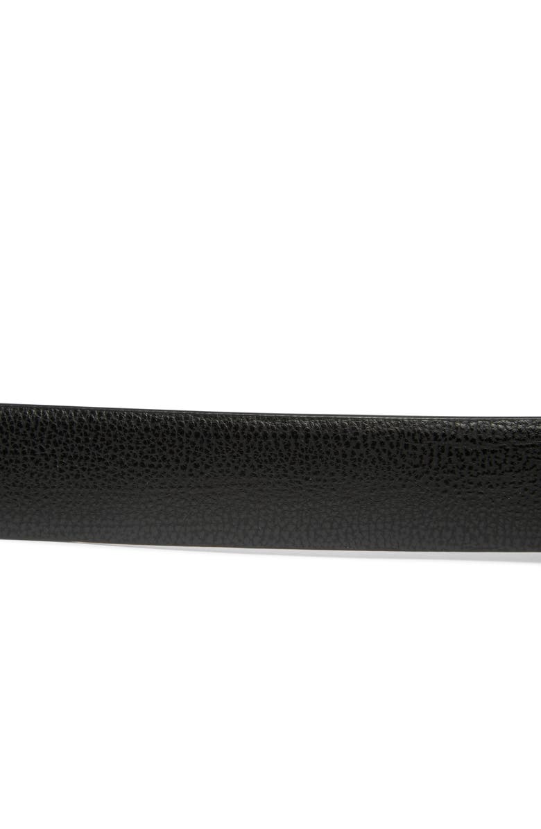 Vince Camuto Double Circle Buckle Reversible Belt, Alternate, color, Black Bone