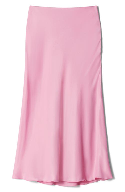 & Other Stories Satin Slip Skirt In Pink Light