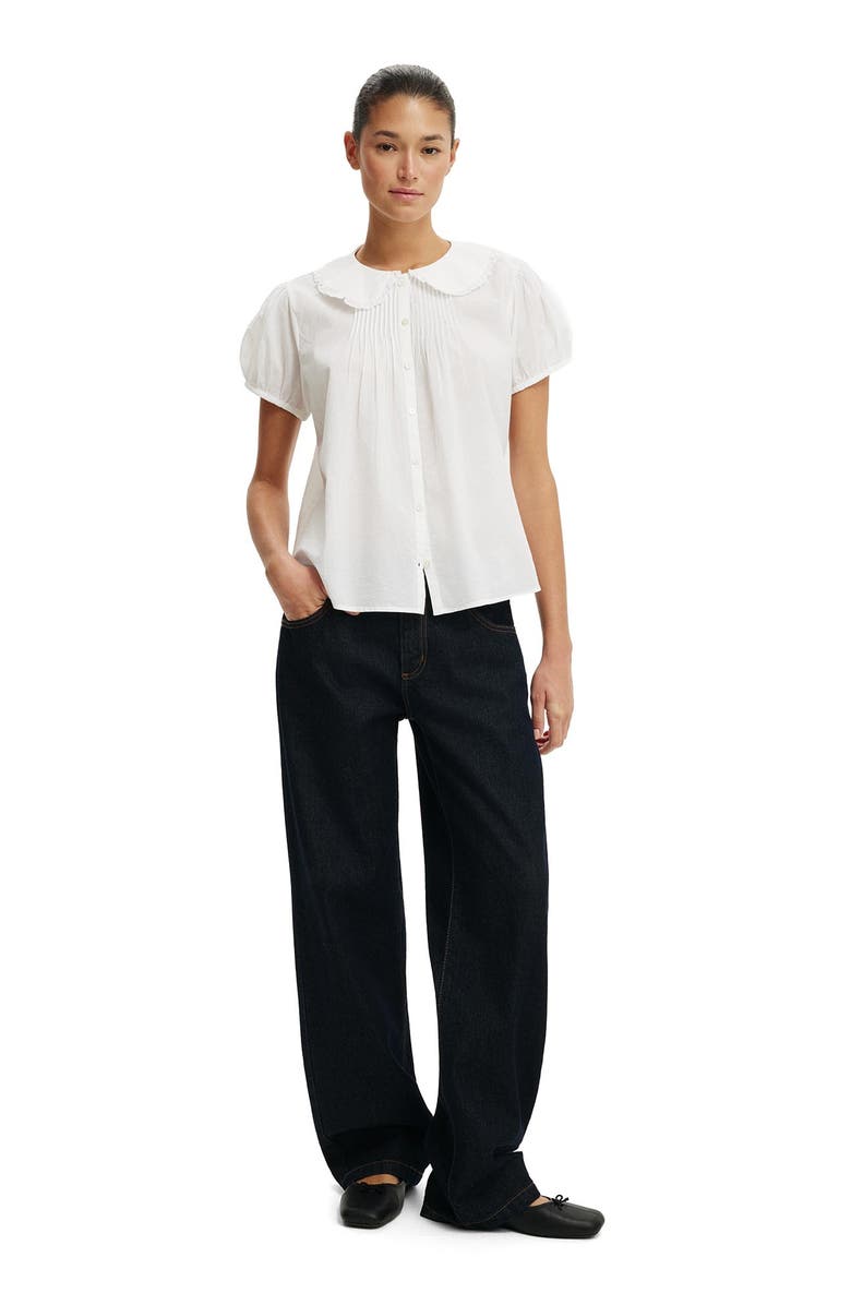 Cotton On Women's Edie Babydoll Shirt, Alternate, color, White