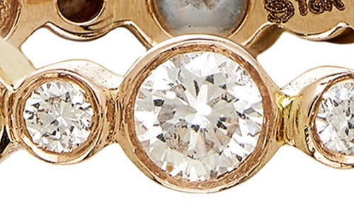 Sethi Couture Aurelia Diamond Bezel Ring In Yellow Gold