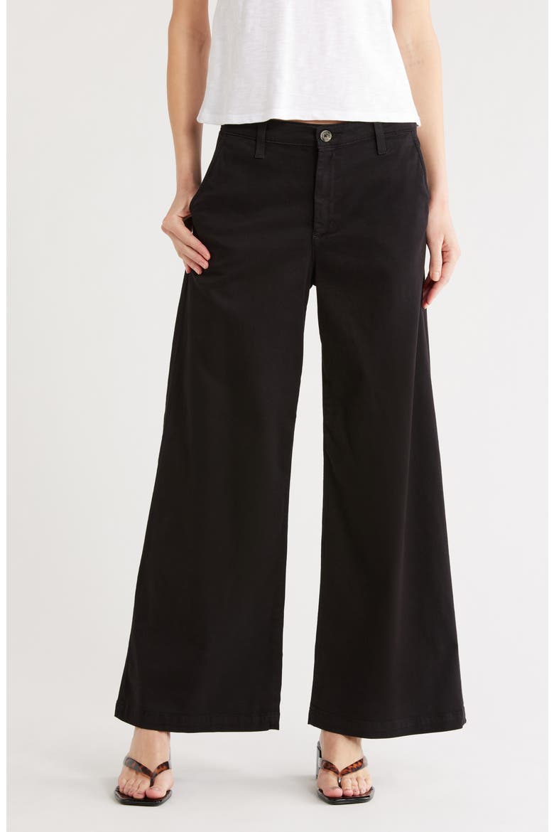 Caden High Waist Wide Leg Pants, Main, color, TRUE BLACK