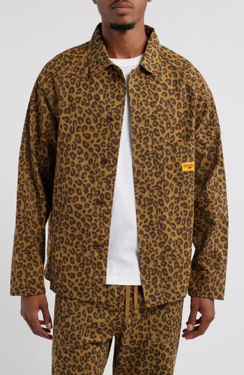 ジャケット・アウター OG LABEL LEOPARD WORK JACKET BlackEyePatch - OG LABEL LEOPARD WORK JACKET – The