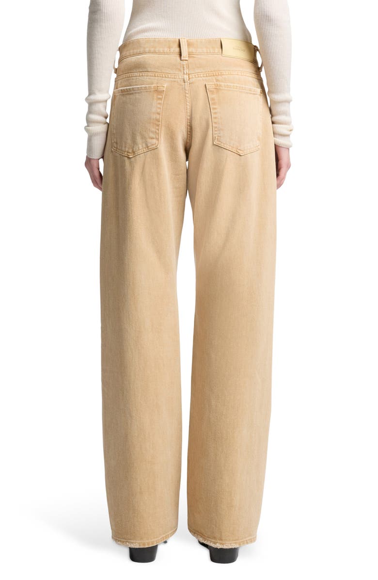 7 For All Mankind Tess Twisted Seam High Waist Straight Leg Jeans, Alternate, color, Sandune