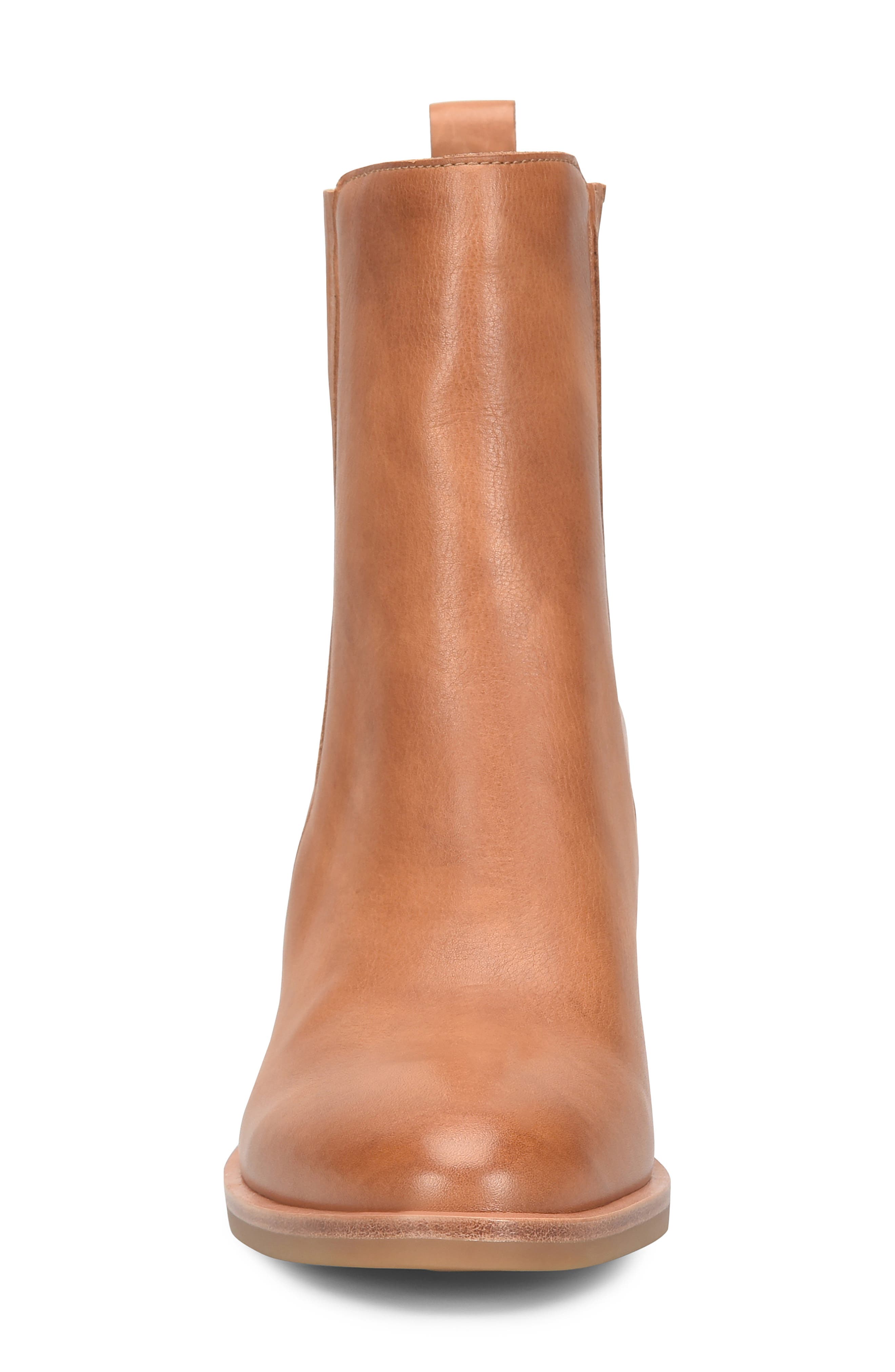 Shaila Leather Chelsea Boot, Alternate, color, DARK TAN LEATHER