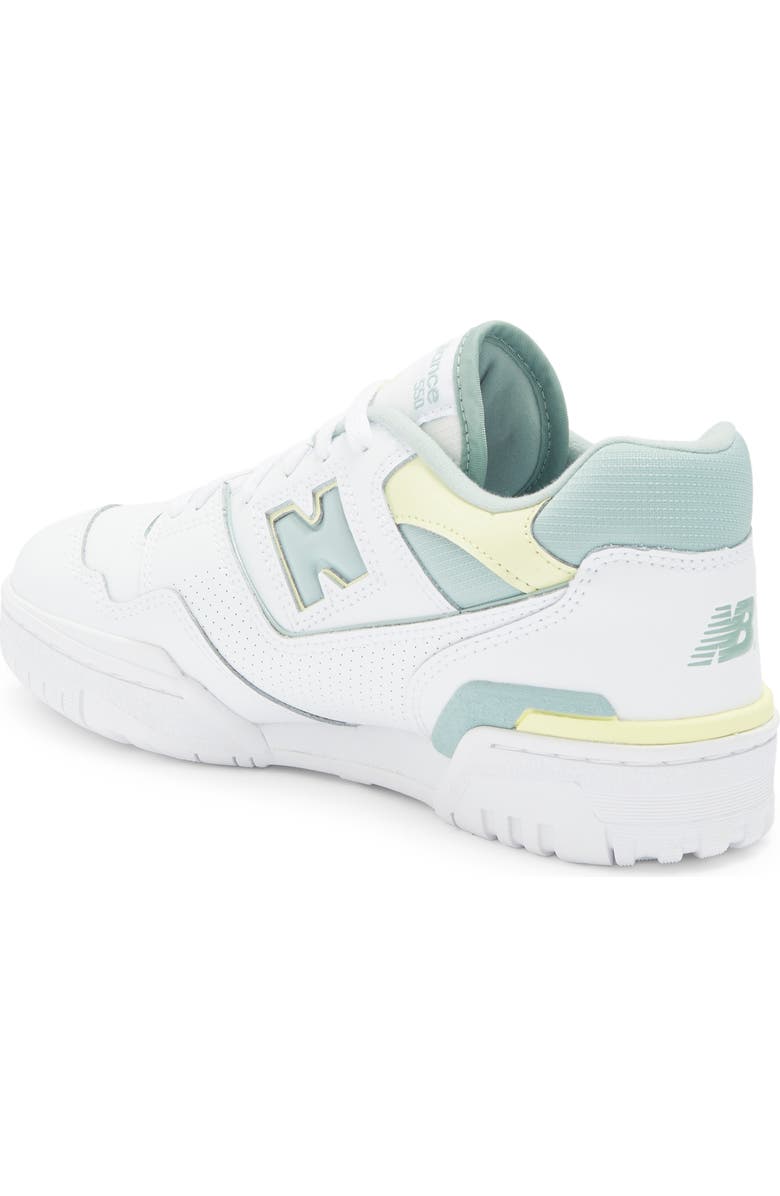 New Balance 550 Basketball Sneaker, Alternate, color, White/ Saltmarsh