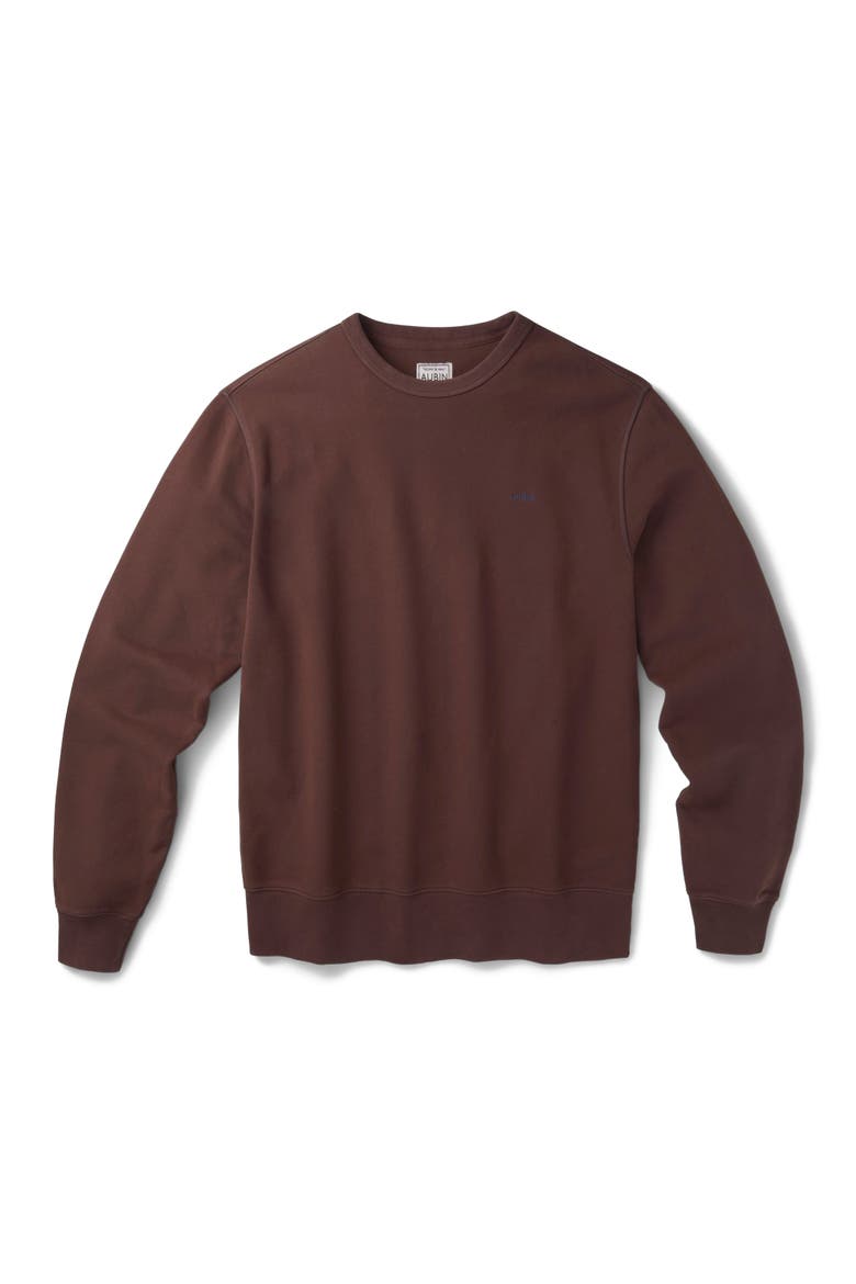 Vestry Crew Neck Sweatshirt, Alternate, color, Chocolate