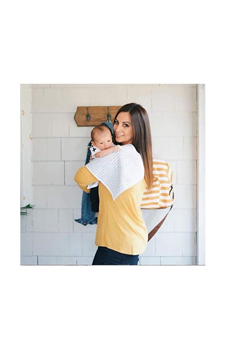 Ely's & Co. Baby Burp Cloths Reversible 5 Piece Set, Alternate, color, Taupe Collection