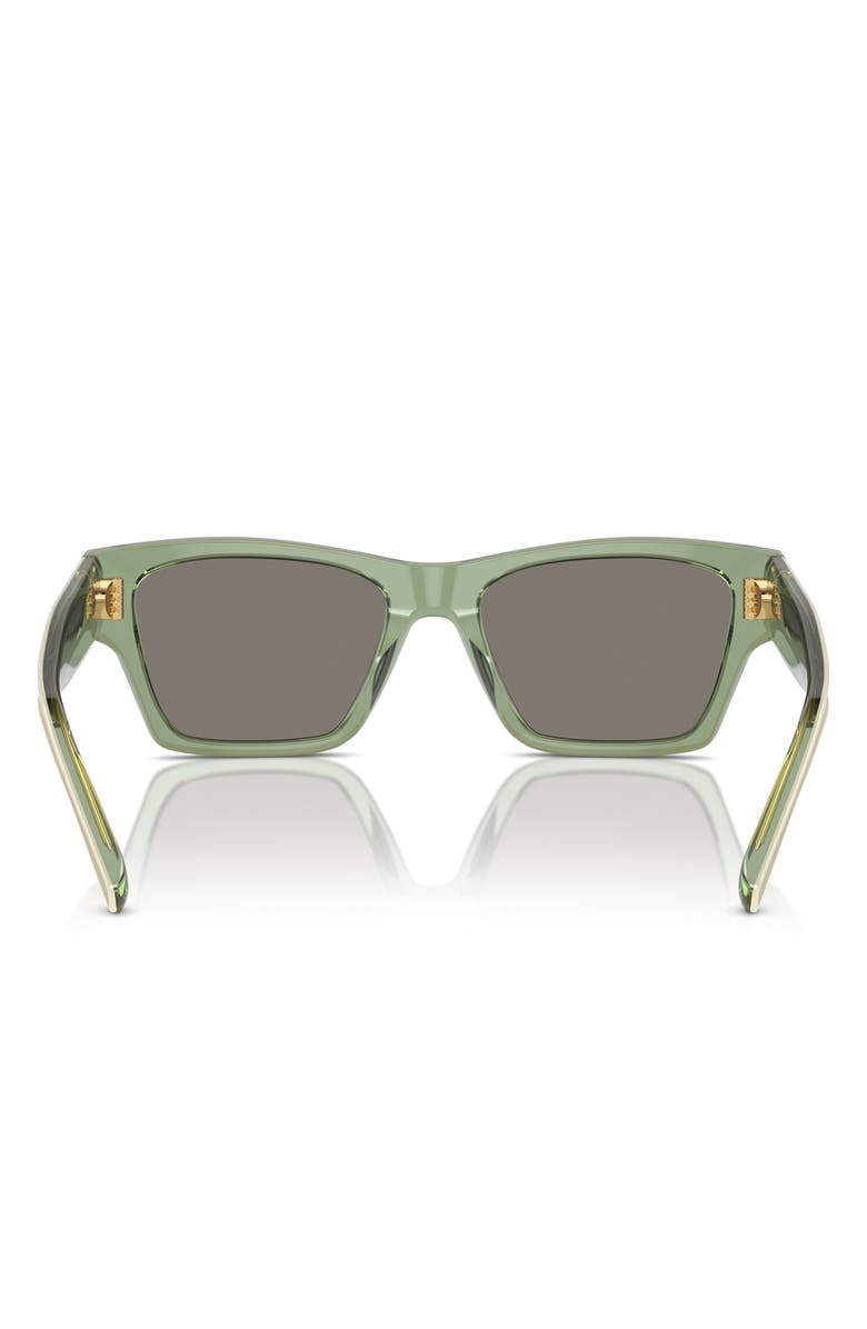 Tory Burch 53mm Rectangular Sunglasses, Alternate, color, 