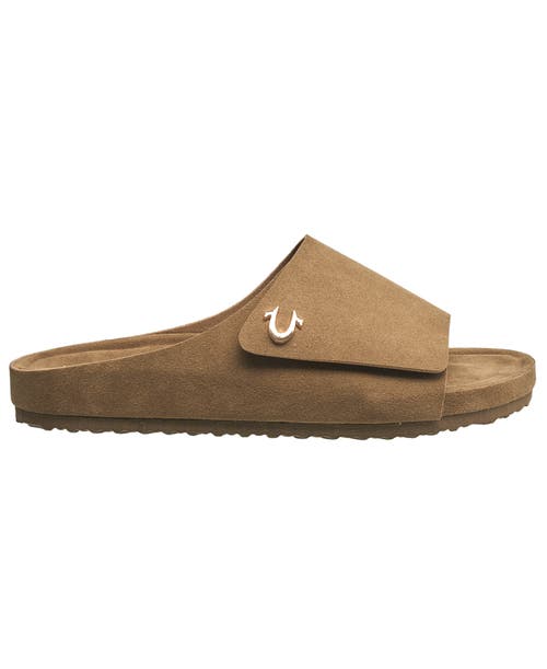 True Religion Billy Velcro Strap Sandal In Taupe