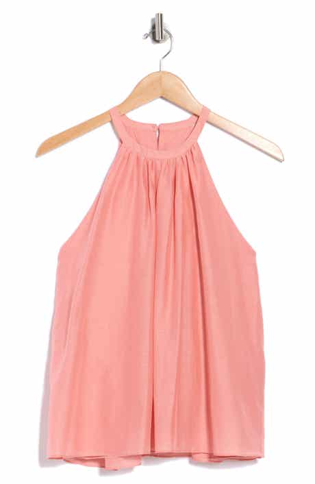 Erna Halter Neck Cotton & Silk Shell