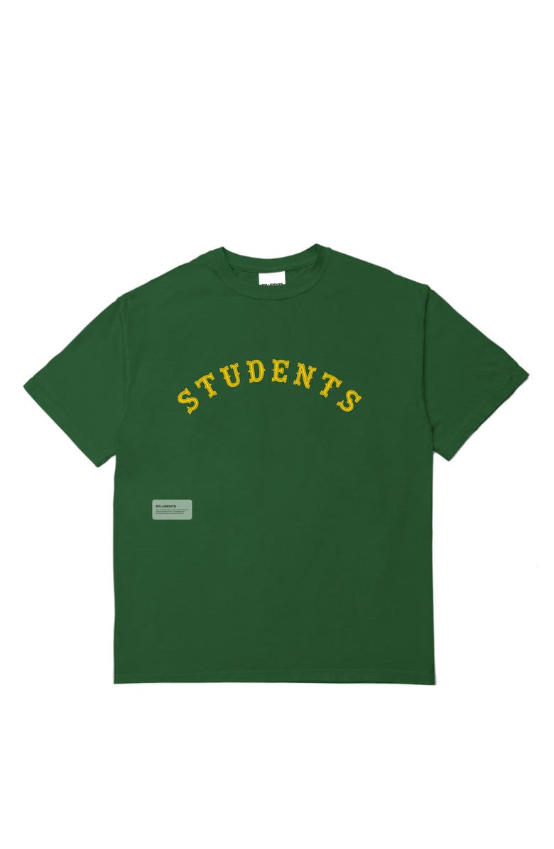 STUDENTS Bases Covered Oversize Logo Graphic T-Shirt, Main, color, Green