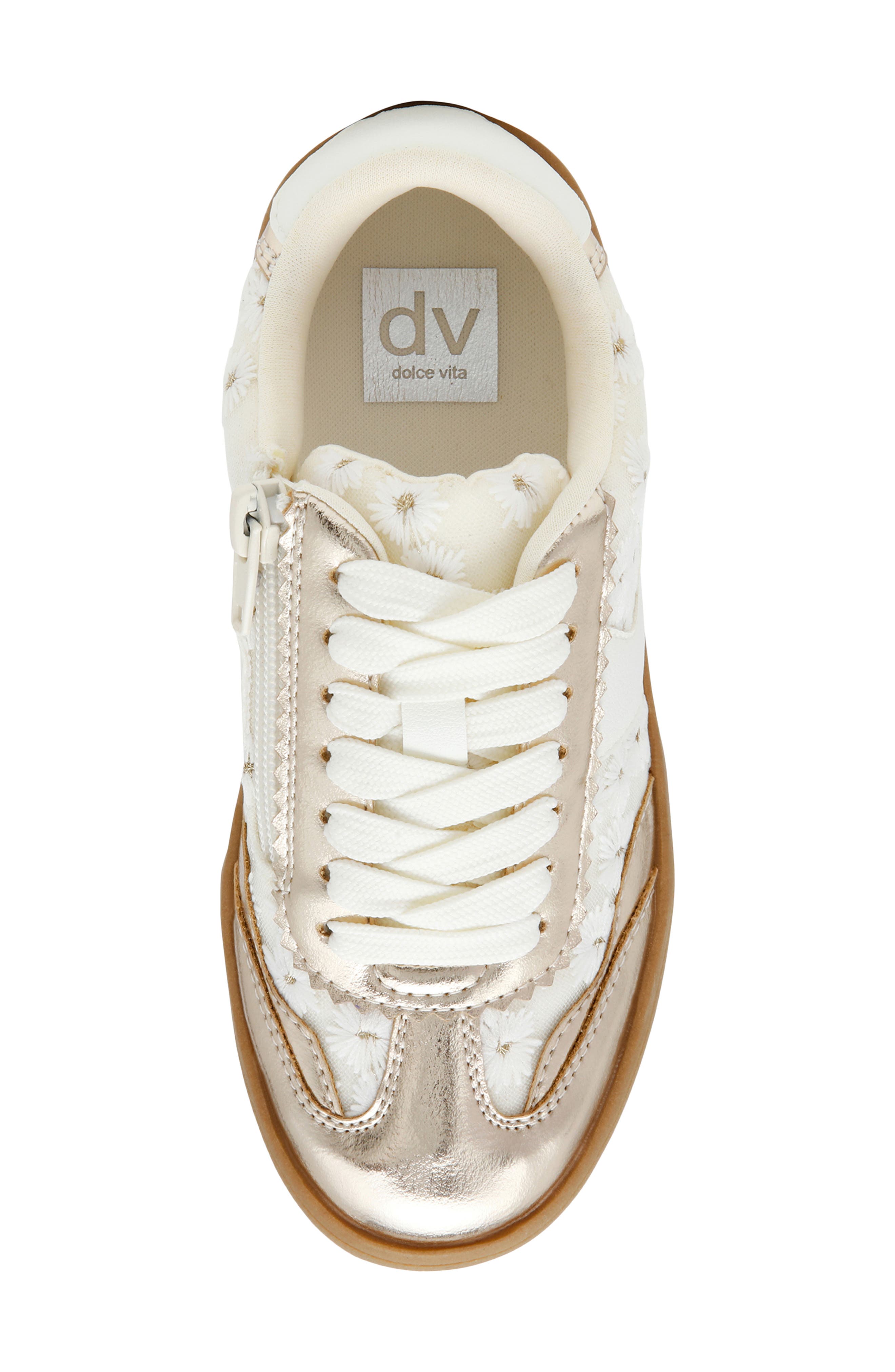 DV by Dolce Vita Kids' Valor Platform Sneaker, Alternate, color, Ivory Floral