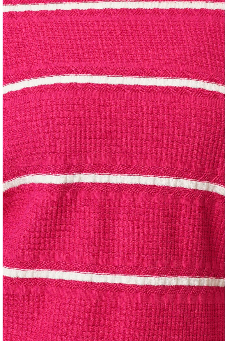Stripe Pullover Sweater, Alternate, color, ROSE MAGENTA/ COCONUT MILK