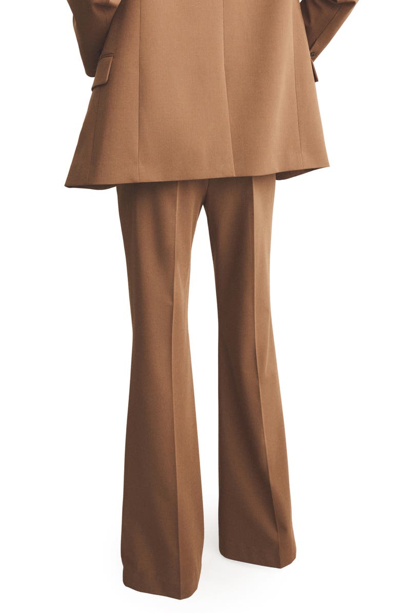 MANGO Milano Wide Leg Pants, Alternate, color, Caramel