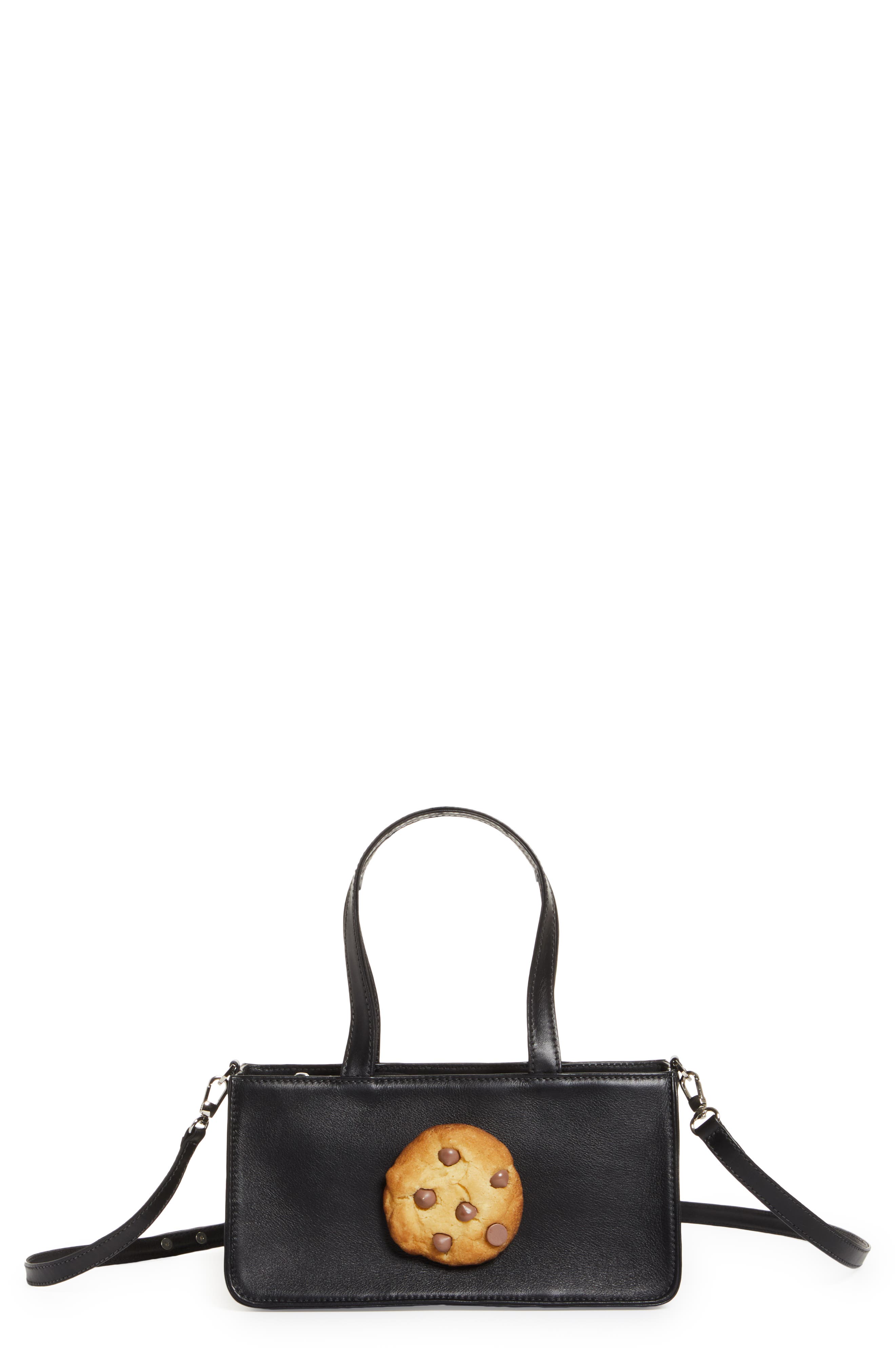 Puppets and Puppets Cookie Leather Top Handle Bag, Main, color, 