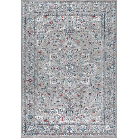 Modern Persian Vintage Medallion Area Rug
