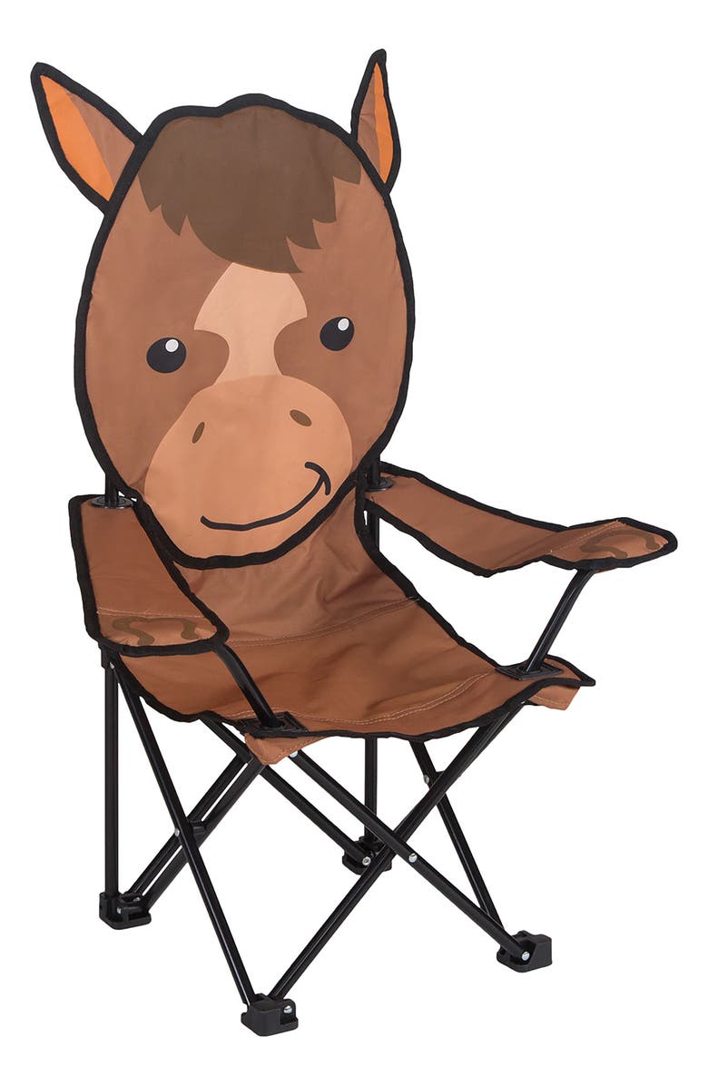 Pacific Play Tents Hudson the Horse Camping Chair, Alternate, color, Brown