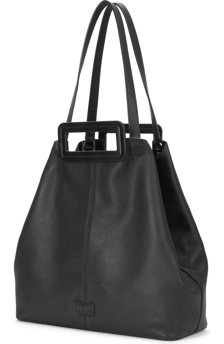 STAUD Grande Leather Tote Bag, Alternate, color,