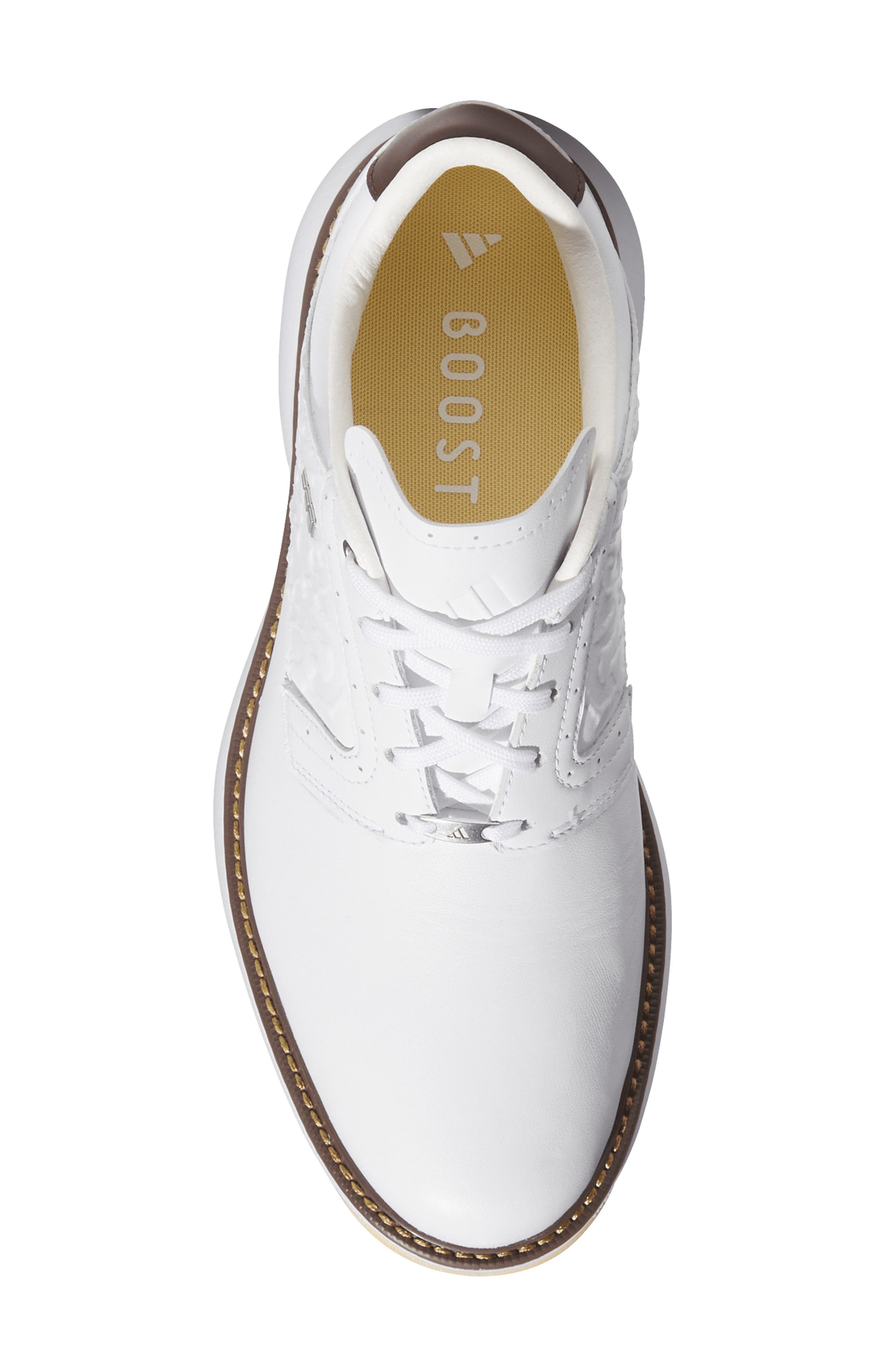 adidas MC70 Golf Shoe, Alternate, color, White/ Metallic Silver/ Brown