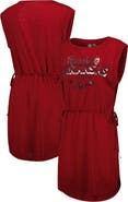 G-III 4HER BY CARL BANKS Women's G-III 4Her by Carl Banks Cardinal Arkansas Razorbacks GOAT Swimsuit Cover-Up Dress