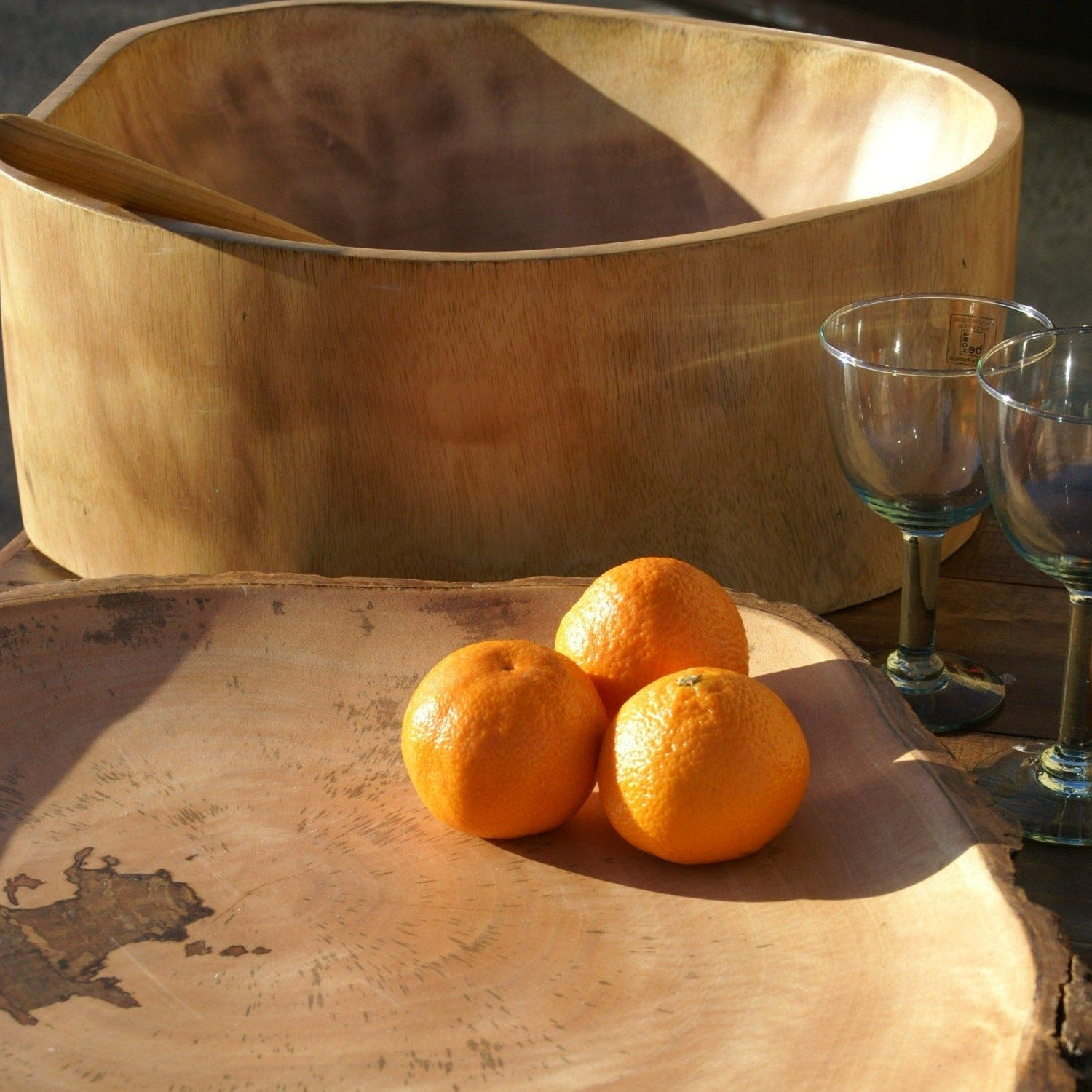 Be Home Kiln Mango Wood Bowl - Thumbnail 3