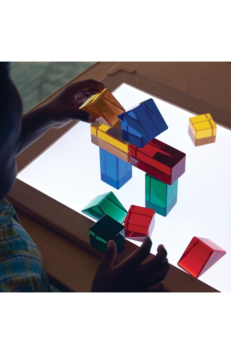 Kaplan Early Learning Company Light and Color Geo Set - 12 Pieces, Alternate, color, Multicolored