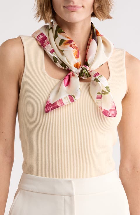 Jungle Floral Square Scarf