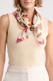 Vince Camuto Jungle Floral Square Scarf