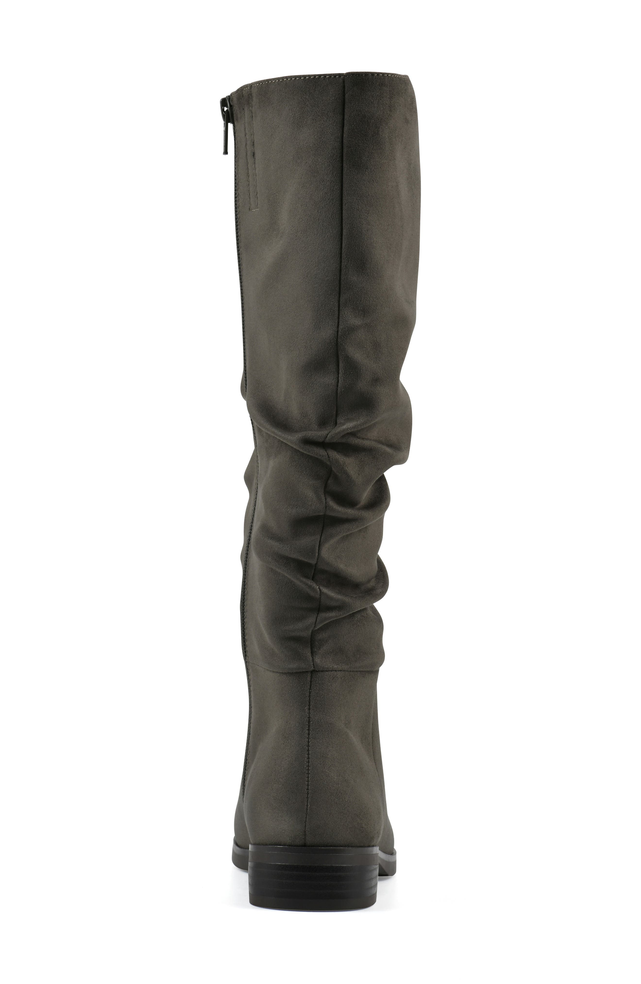 CLIFFS BY WHITE MOUNTAIN Barnes Tall Boot, Alternate, color, Olive/ Fabric