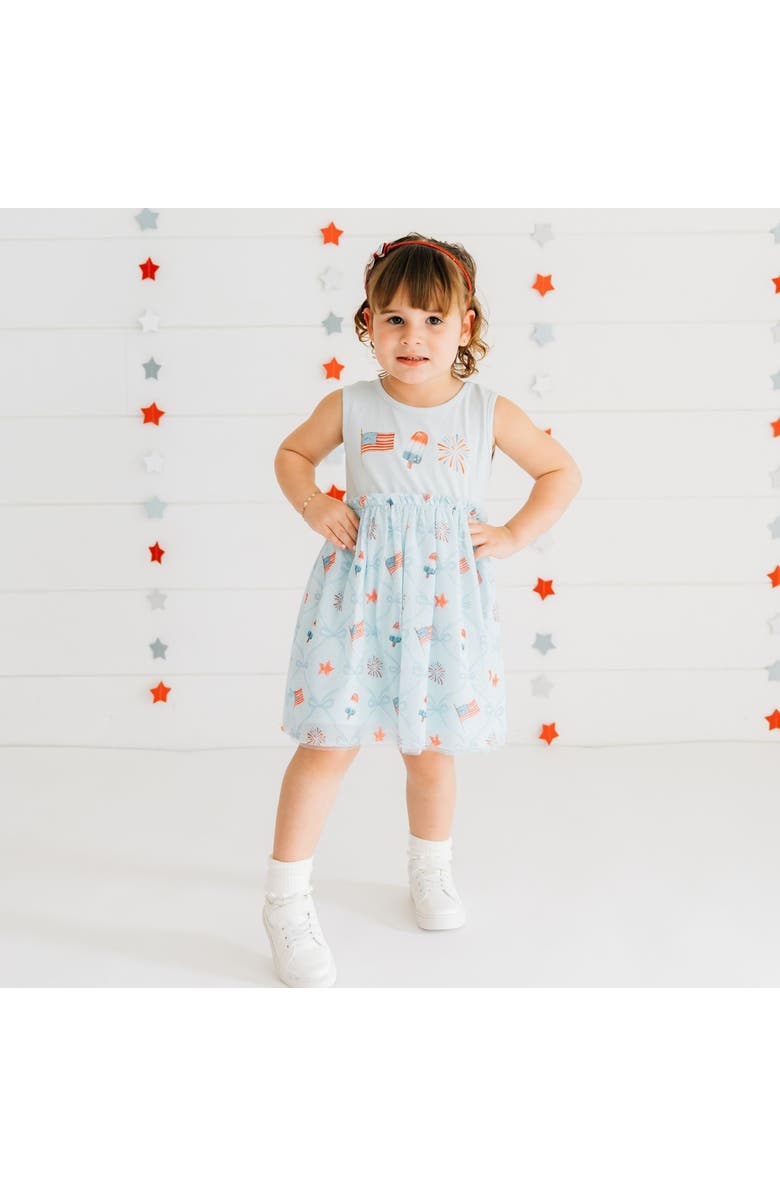 Sweet Wink Glitter Flag Bow Headband, Alternate, color, Red