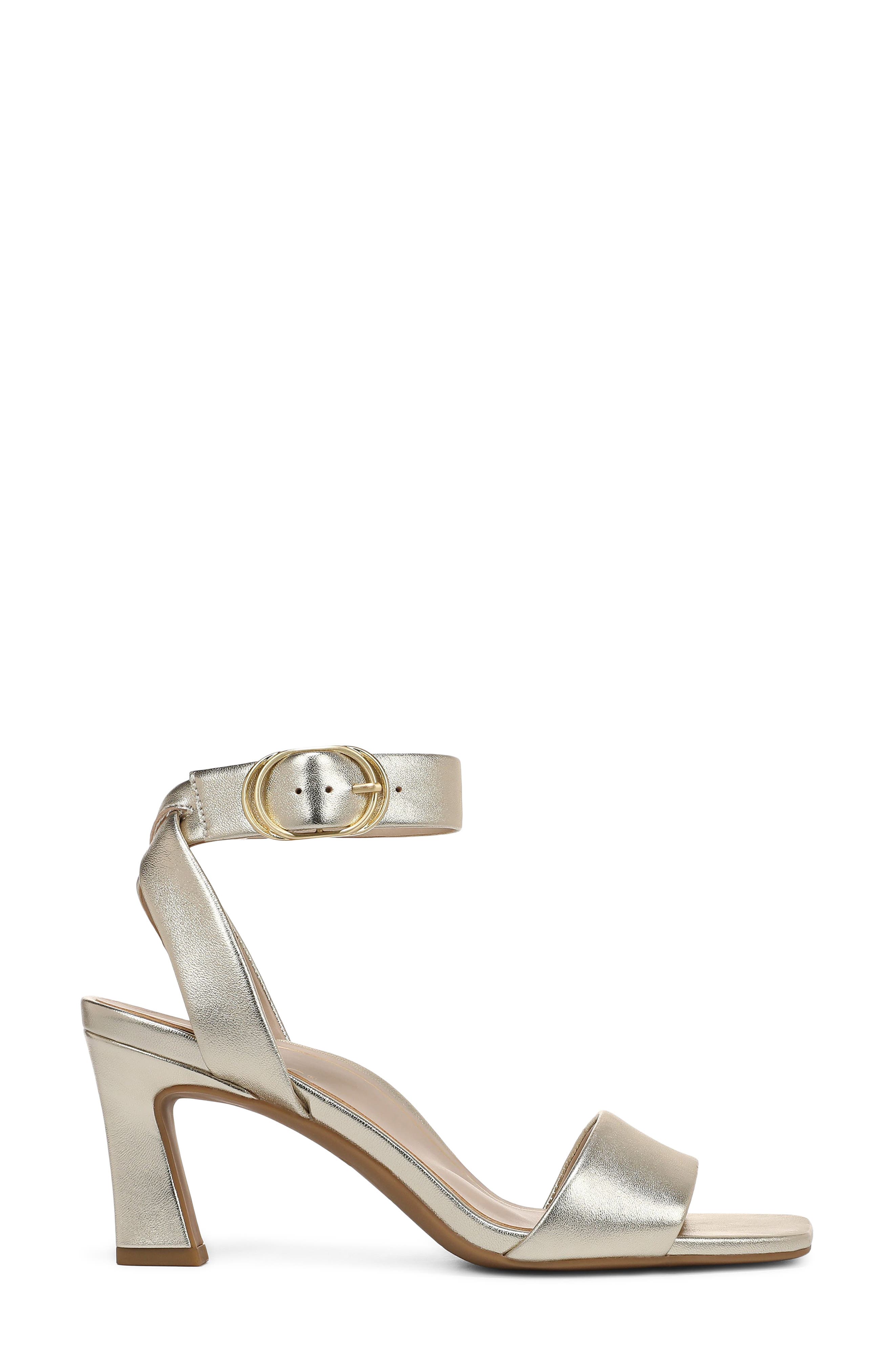 Charlize Sandal, Alternate, color, GOLD LEATHER