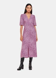 Whistles Diagonal Snake Midi Dress
