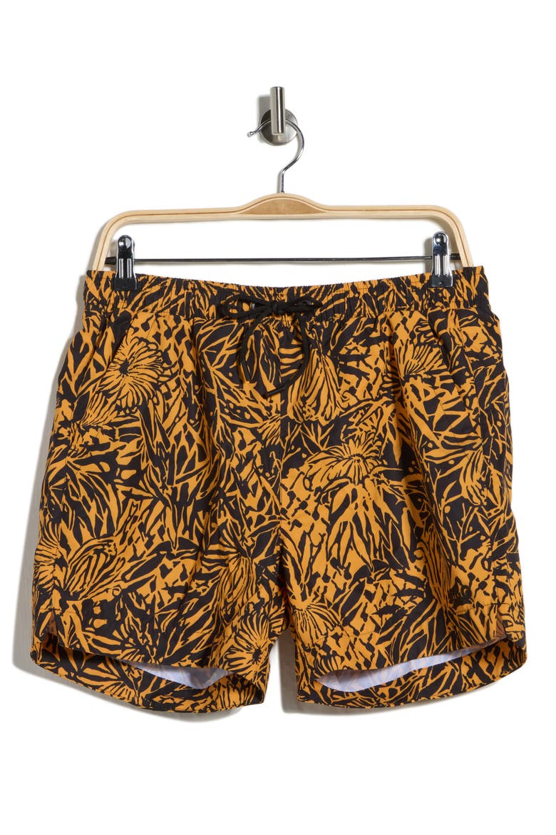 Calala Swim Trunks, Alternate, color, BRIGHT ORANGE