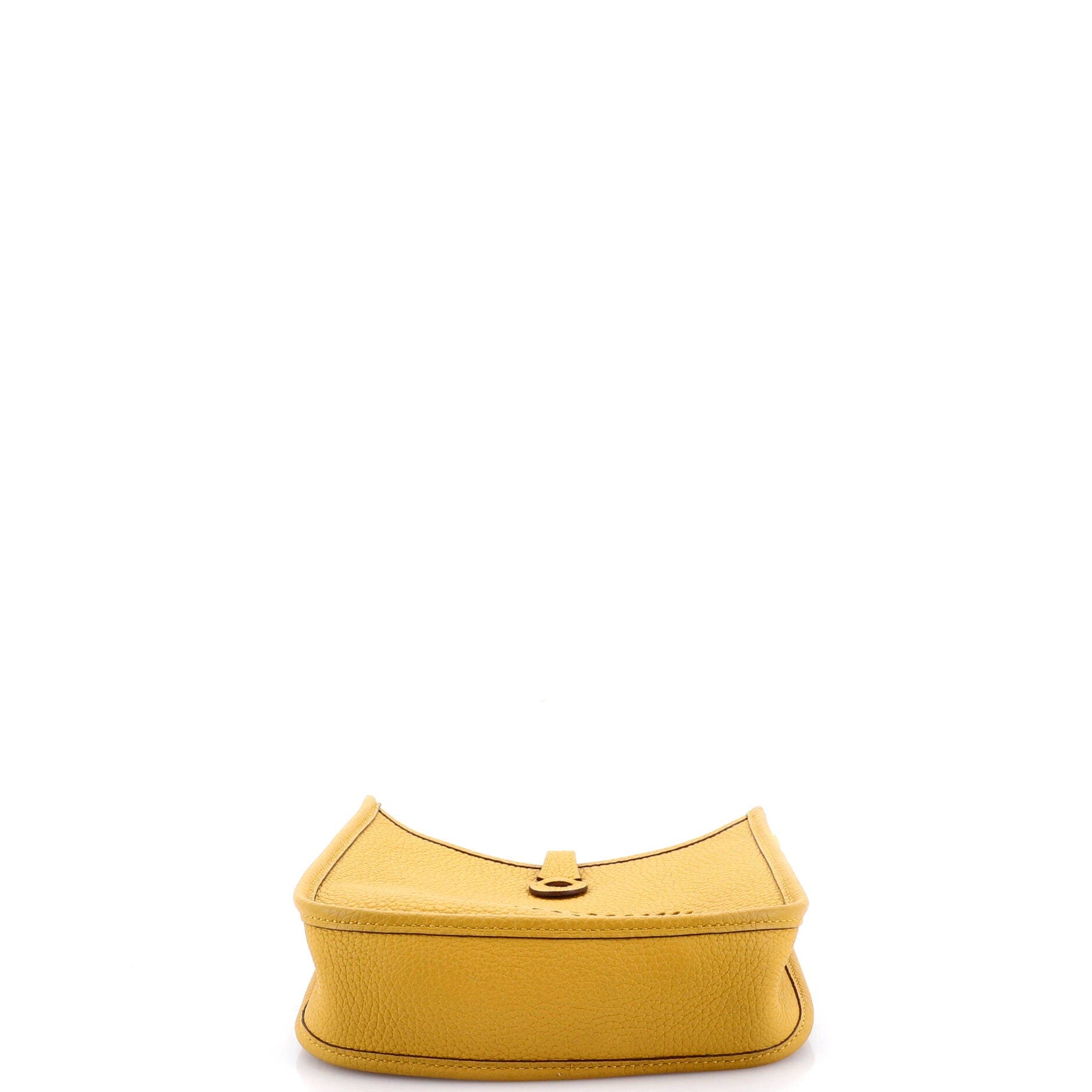 Pre-Owned Hermes Evelyne Bag Gen III Clemence TPM, Alternate, color, Jaune Ambre