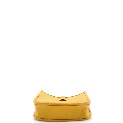 Pre-owned Hermes Hermes Evelyne Bag Gen Iii Clemence Tpm In Yellow