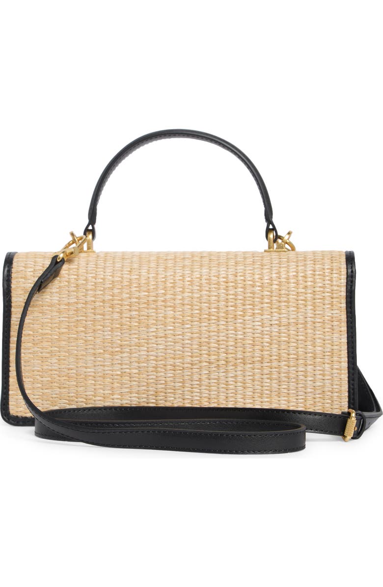 Off-White Jitney Straw East/West Top Handle Bag, Alternate, color, Natural