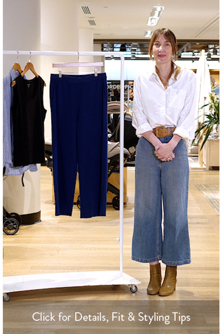 Garment Dyed Organic Cotton Terry Wide Leg Pants video