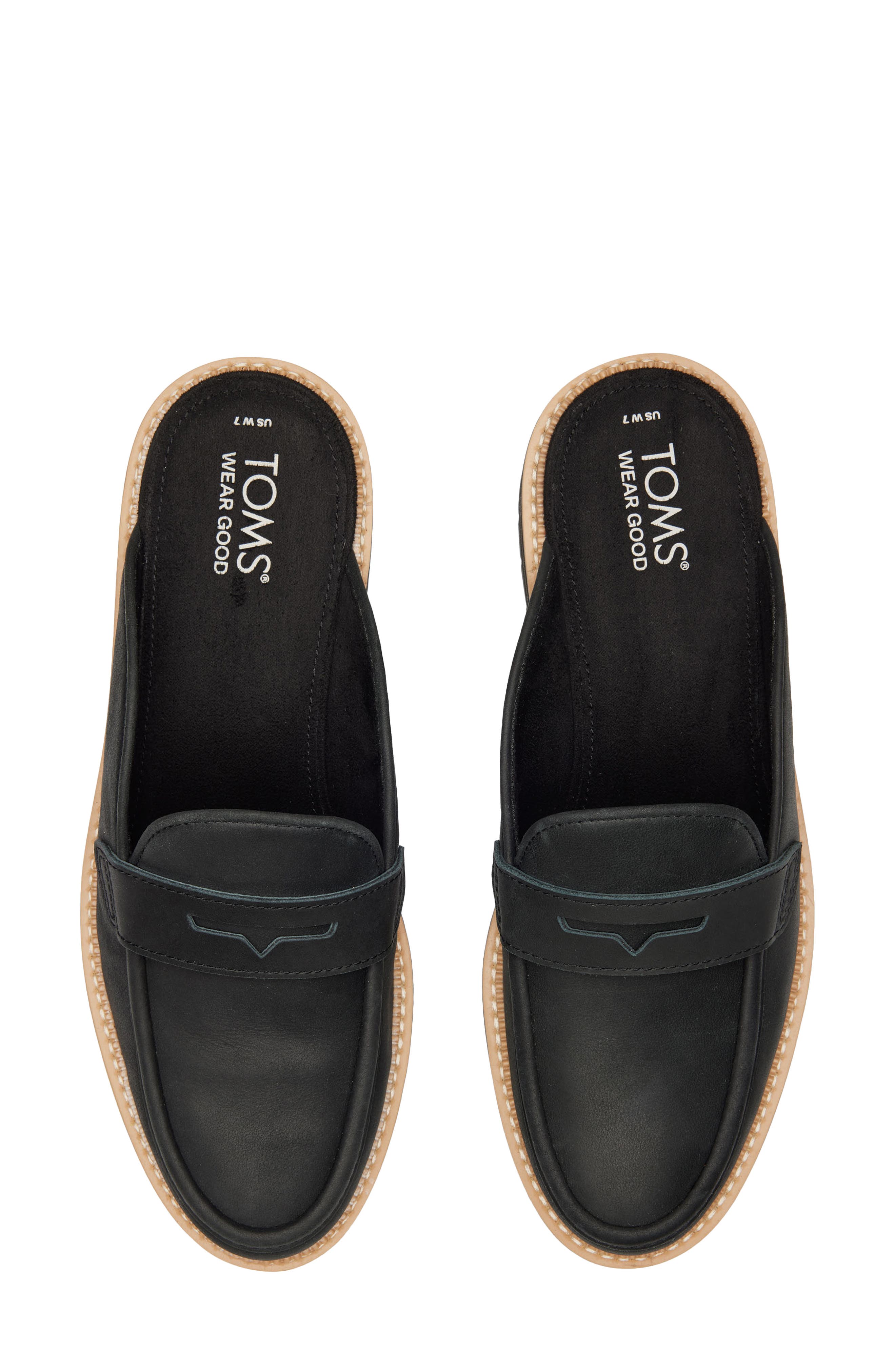 TOMS Cara Mule, Alternate, color, Black
