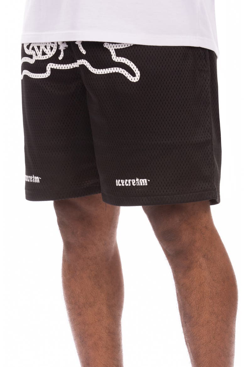 Slurpee Mesh Shorts, Alternate, color, BLACK