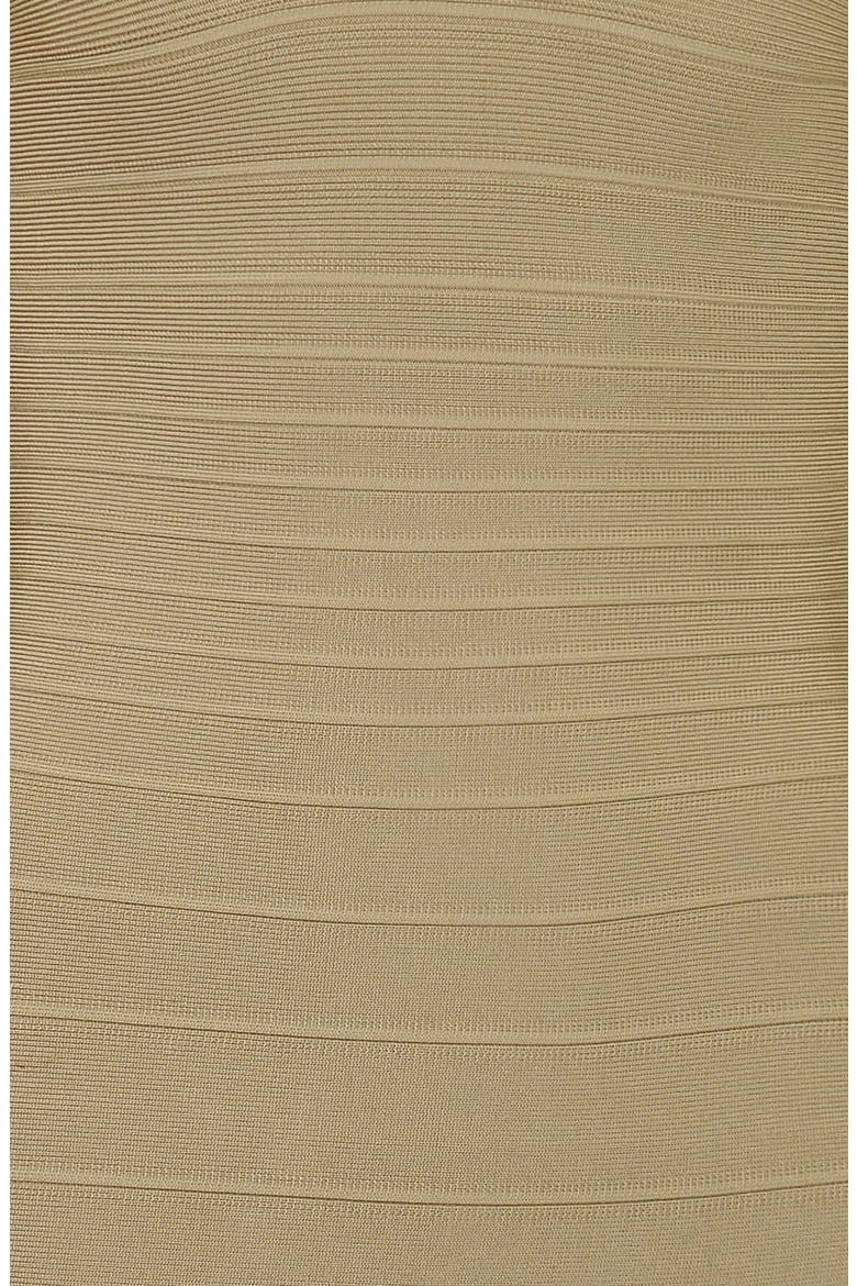 The OG Long Sleeve Bandage Minidress, Alternate, color, TAUPE