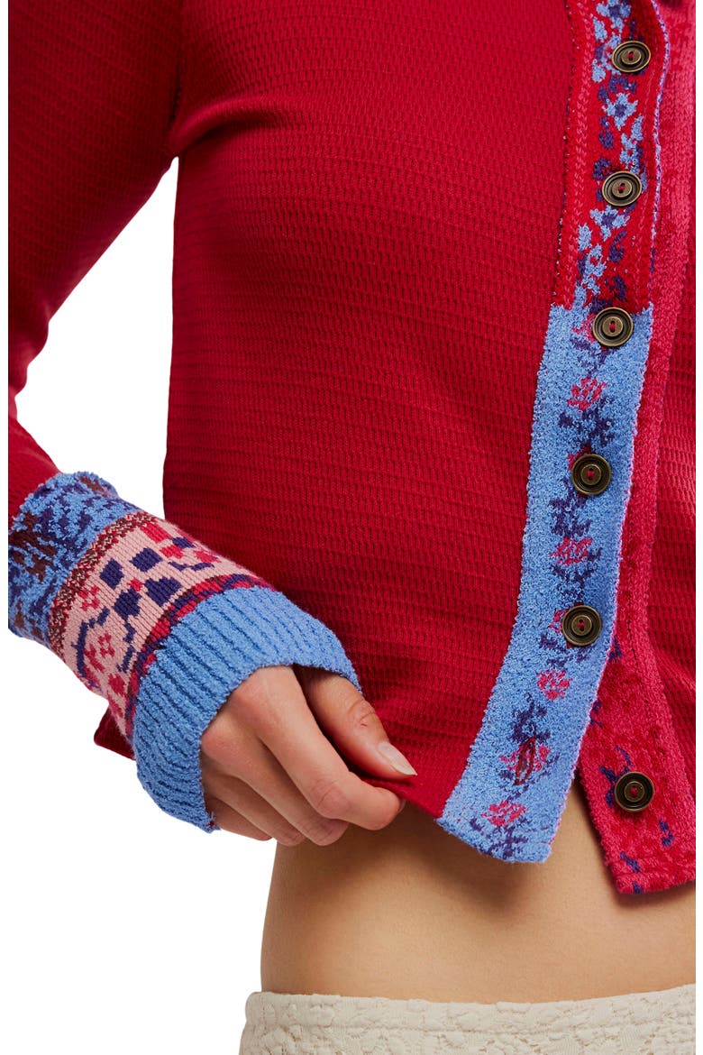 Noa Cardigan, Alternate, color, CRIMSON COMBO