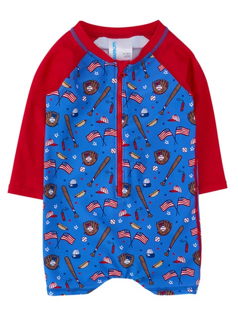 Boys Long Sleeve One Piece Rash Guard (Baby)