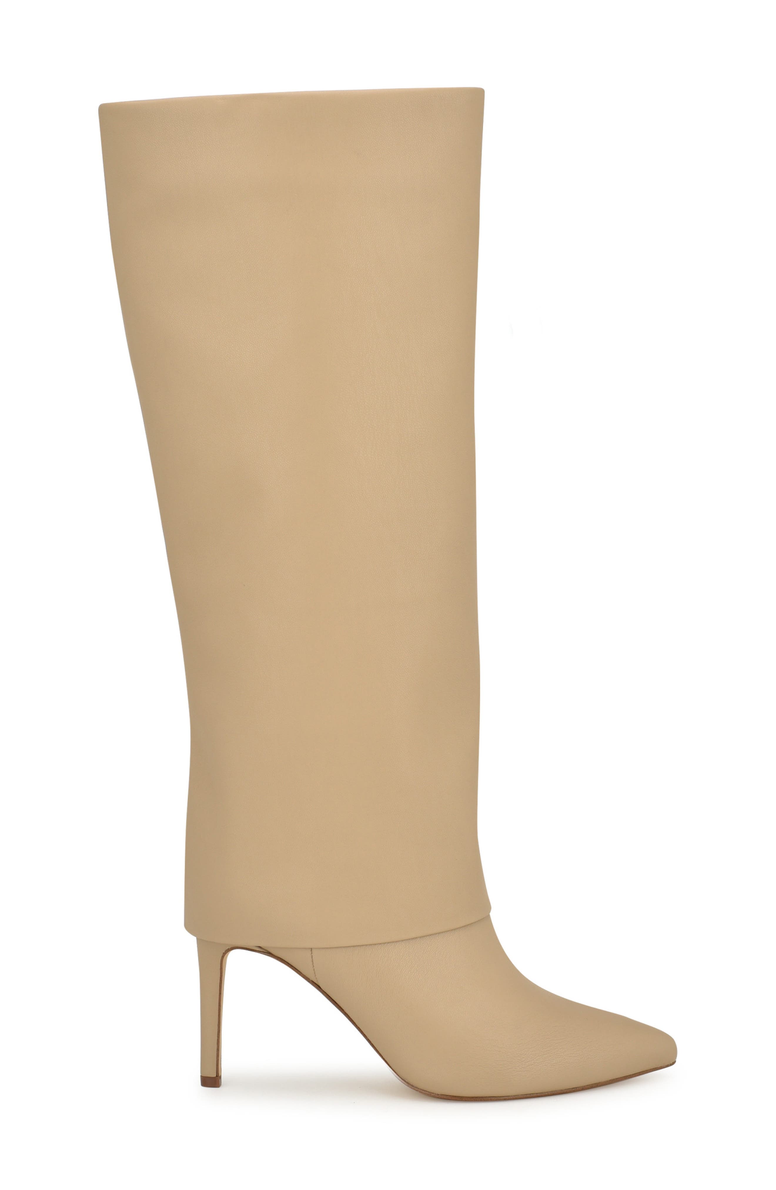 Radish Foldover Pointed Toe Knee High Boot, Alternate, color, LNA01