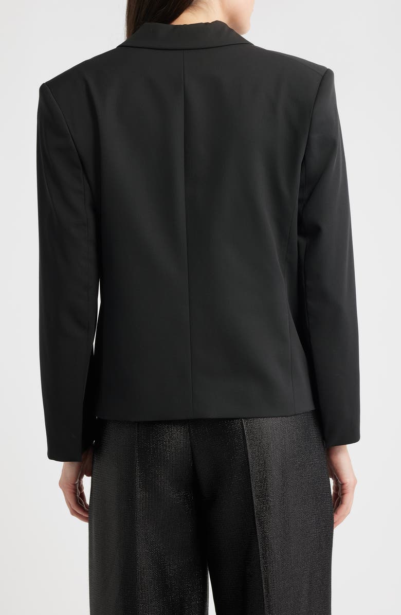 BOSS Janeva Virgin Wool One-Button Blazer, Alternate, color, Black