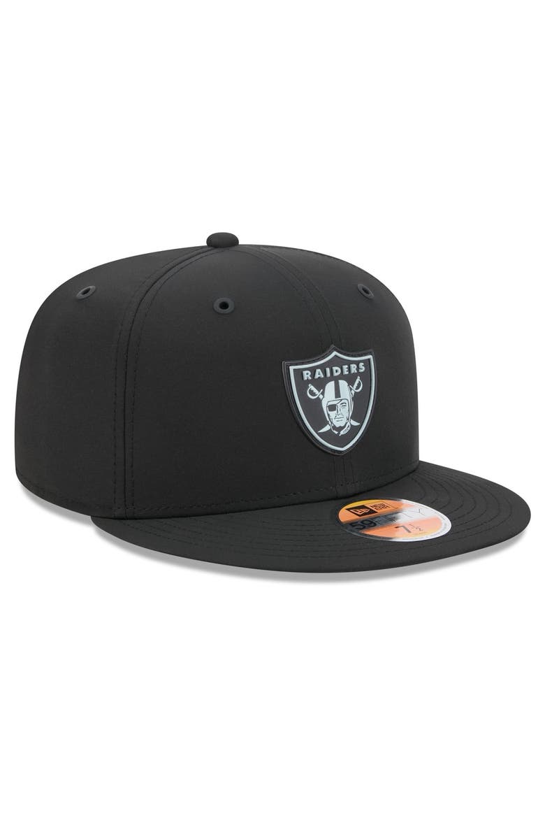 Men's New Era Black Las Vegas Raiders 2026 Sideline 59FIFTY Fitted Hat, Alternate, color, Black