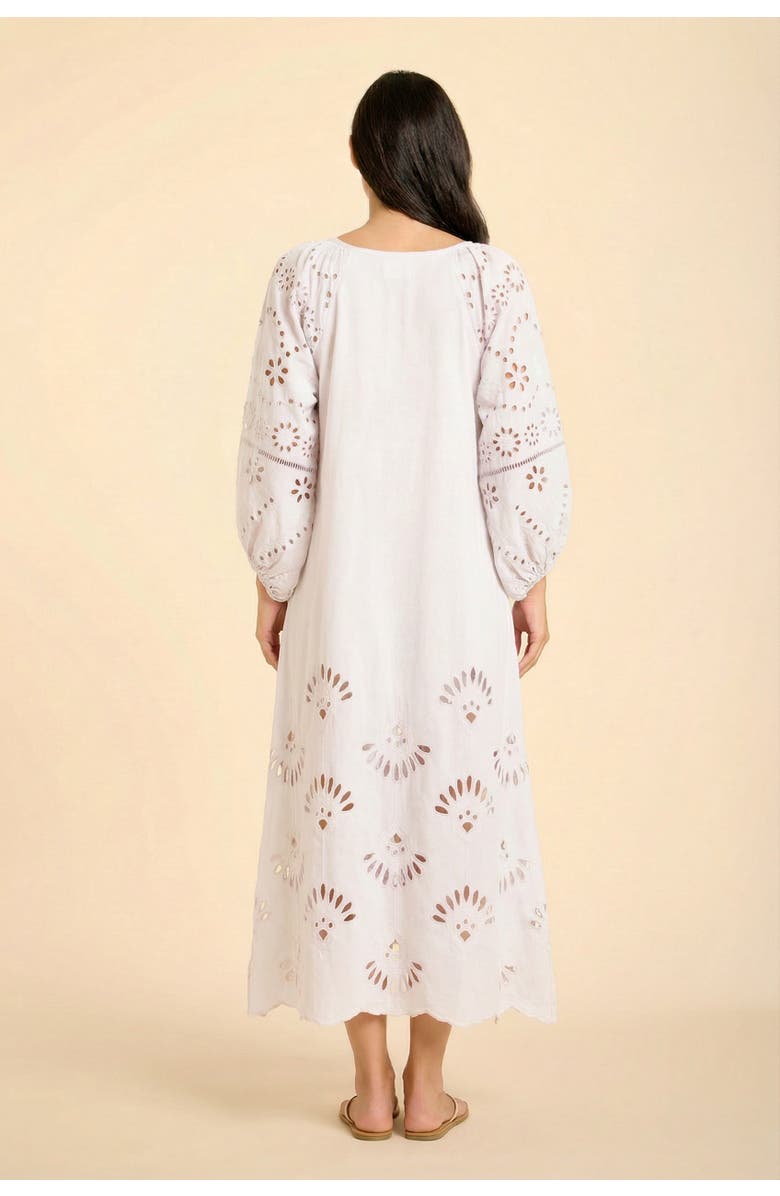 SITANO Donna Eyelet Maxi Dress, Alternate, color, White