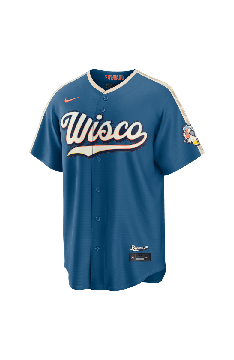 Nike Men's Nike  Mineral Blue Milwaukee Brewers 2026 City Connect Stadium Jersey, Alternate, color, Mineral Blue