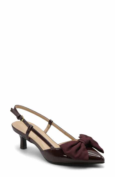 Sanger Faux Leather Slingback Pump