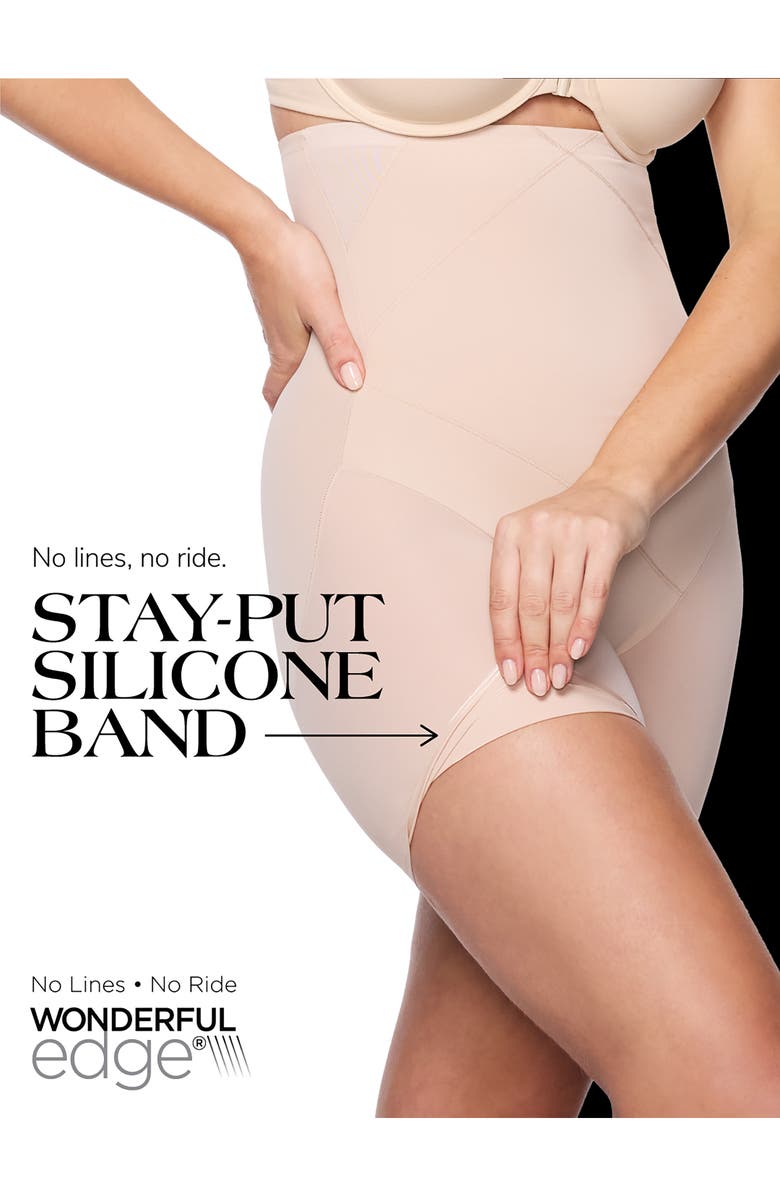 TC Sheer High-Waist Thigh Slimmer, Alternate, color, Black